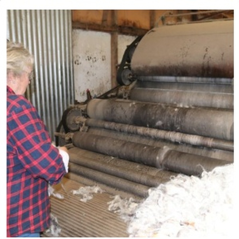 Wool Carding at Tally Ho